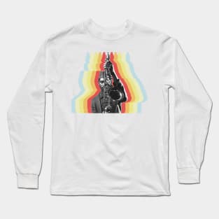 Pharoah Sanders -- Original Psychedelic Design Long Sleeve T-Shirt